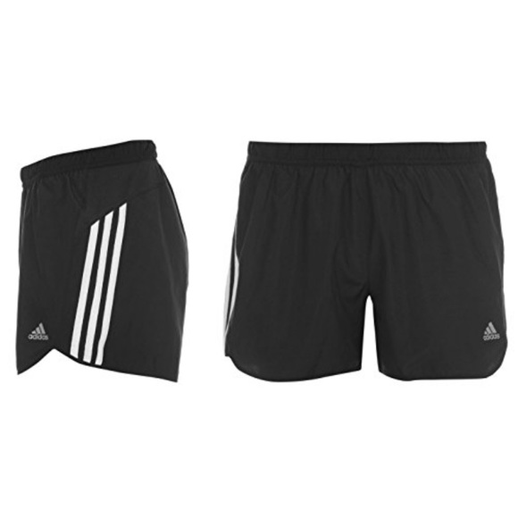 Adidas Women 3 Stripes Black & White Sports Shorts - Picture 5 of 8